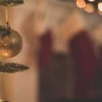 Boule de Noël sur un sapin