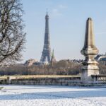 Tour Eiffel et neige