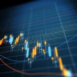 évolution de la bourse courbes et barres