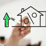 dessin de maison avec un pourcentage