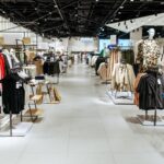Clothes choice in clothing store, nobody
