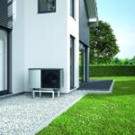 pompe à chaleur air eau qui alimente une maison