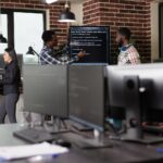 Cyber security company developers encrypting cloud processing data system