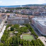 vue aérienne de Genève