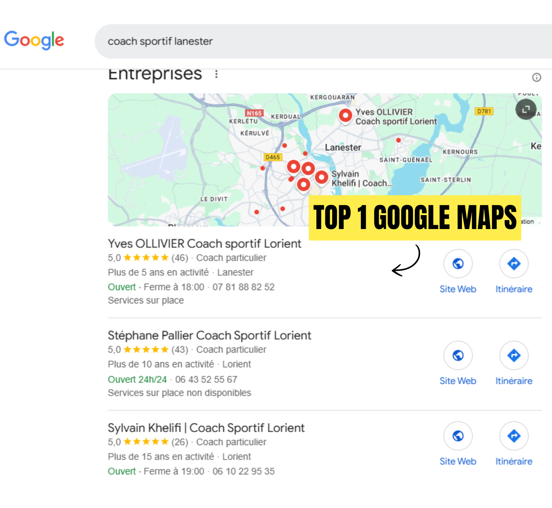 Top 1 Google Maps
